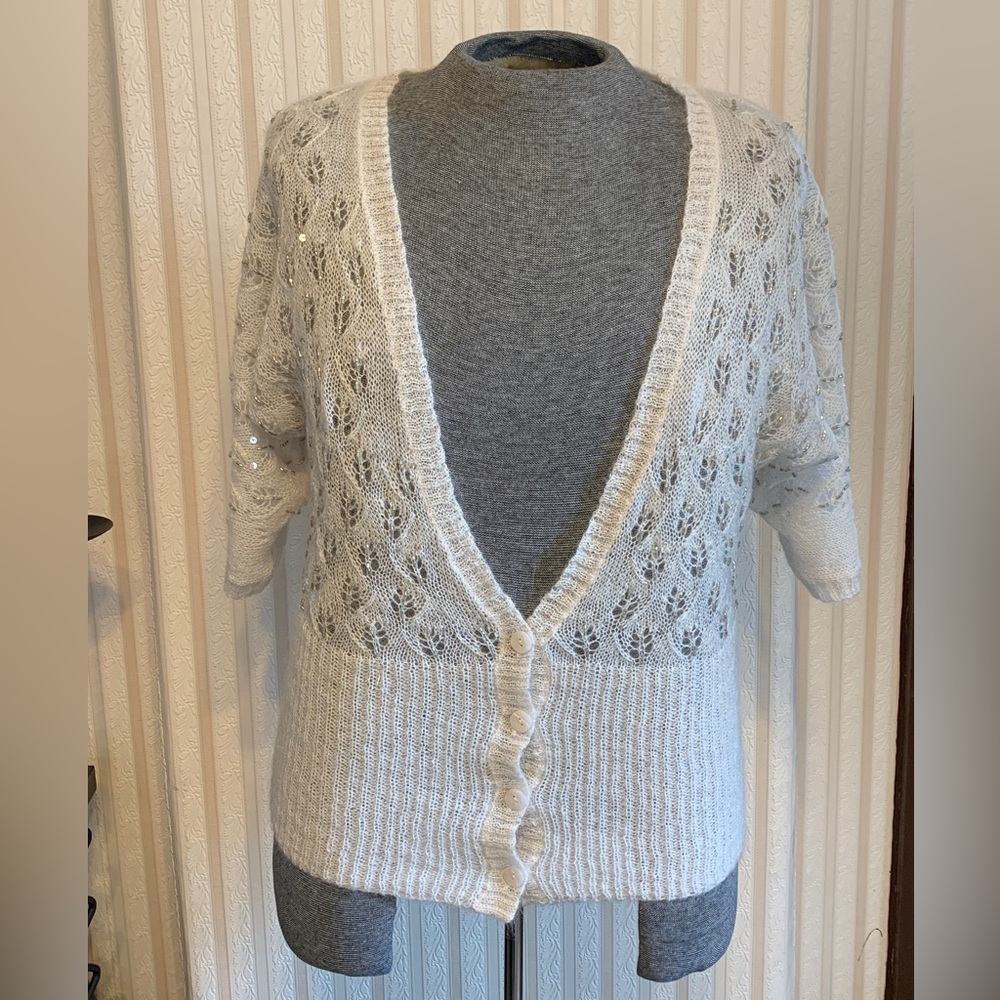 LOFT creamy white sweater size large